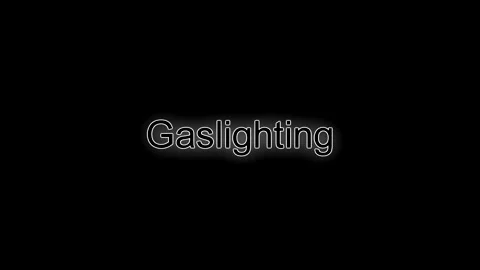 Gaslighting, Written in Neon with Flicker Effect. Stock Footage 244865834