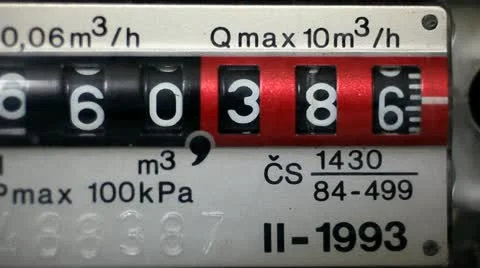 Gasmeter Stock Footage 12270394
