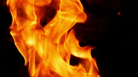 Gasoline burns in a vessel Stock Footage 79693561