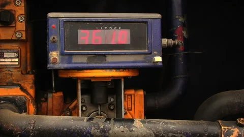 Gasoline Counting Numbers Stock Footage 86283941