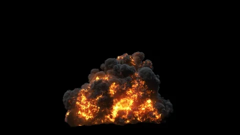 Gasoline Explosion 02 Stock Footage 128422924