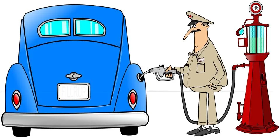 Gasoline fill-up Stock Illustration