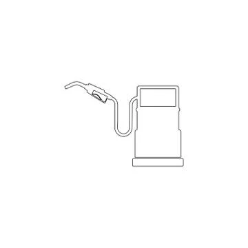 Gasoline filling station. flat vector icon Stock Illustration