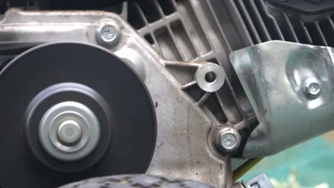 Gasoline Generator Close Up Stock Footage 140681578