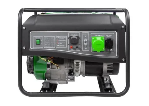 Gasoline generator on a white background Stock Photos