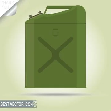 Gasoline jerry can Stock Illustration