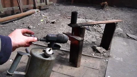 Gasoline lamp Stock Footage 193418955