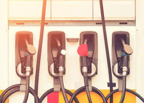Gasoline nozzle 库存照片
