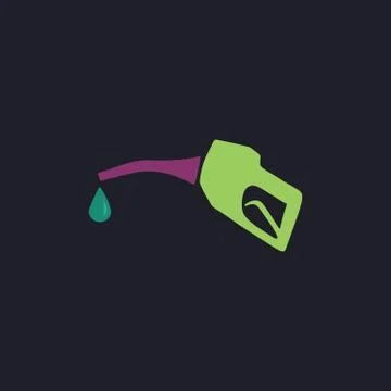 Gasoline pump nozzle computer symbol Stock Illustration