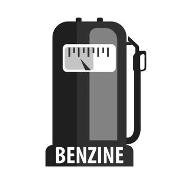 Gasoline pump nozzle, fuel pump petrol station. Flat vector illustration Stock Illustration