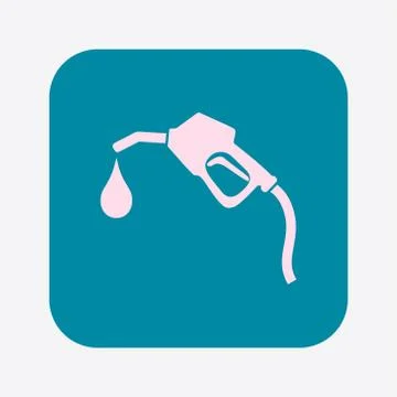 Gasoline pump nozzle. Illustrazione stock