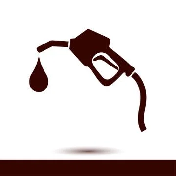 Gasoline pump nozzle. Stock Illustration