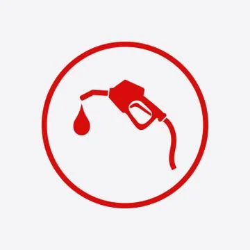 Gasoline pump nozzle. Stock Illustration