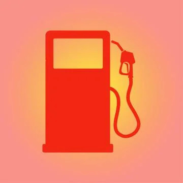Gasoline pump nozzle. Stock Illustration