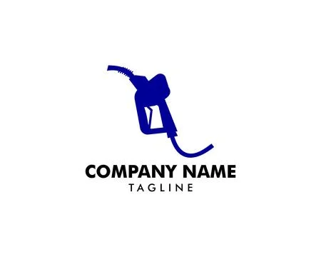 Gasoline Pump Nozzle Logo Template Design Stock Illustration