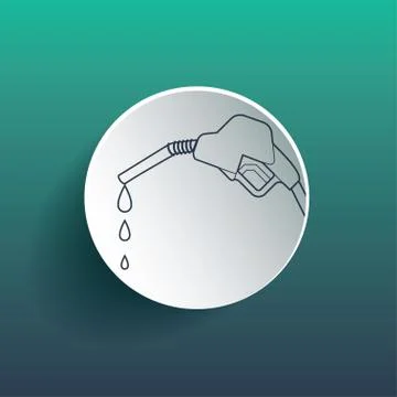 Gasoline pump sign Stock Illustration