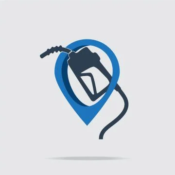 Gasoline pump sign 스톡 일러스트