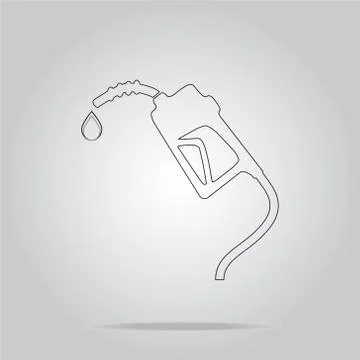 Gasoline pump symbol Stock Illustration