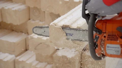 Gasoline saw Stock Footage 45592453