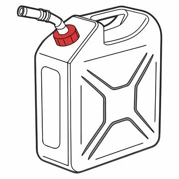 Gasoline Storage Canister Icon Vector Stock Illustration