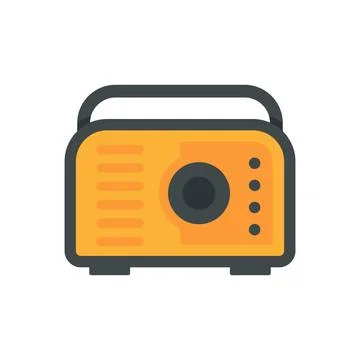 Gasoline tool icon flat isolated vector Illustrazione stock