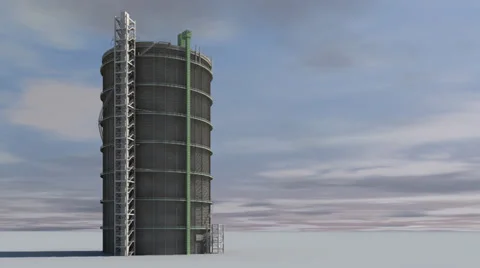 Gasometer Oberhausen Stock Footage 26183088