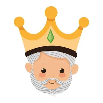 Gaspar magi icon Stock Illustration