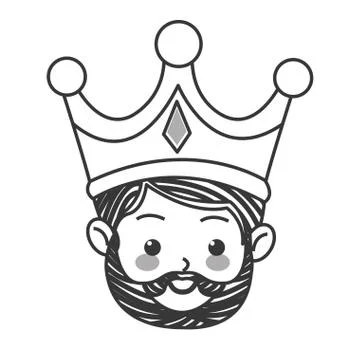 Gaspar magi icon Stock Illustration