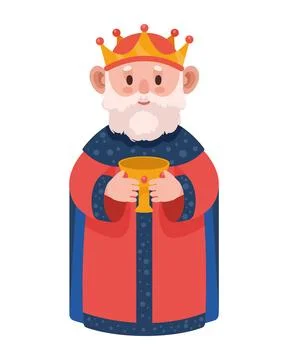 Gaspar wise men character Stock Illustration