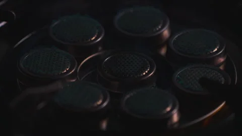 Gass burner for cooking in kitchen Stock Footage 253732373