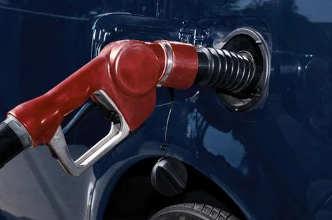 Gassing up Foto stock