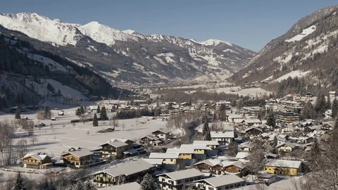 Gastein valley at winter Stock Footage 82744363
