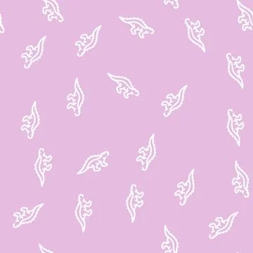 Gastonia dinosaur line vector seamless pattern sign Stock Illustration