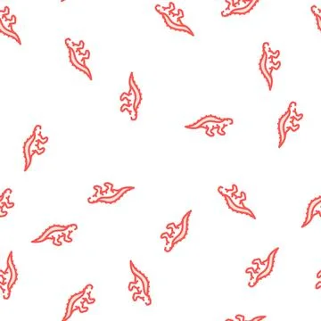 Gastonia dinosaur vector seamless pattern sign Stock Illustration