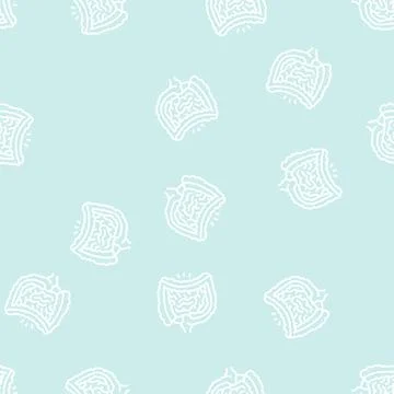 Gastrocolic reflex line seamless pattern Stock Illustration
