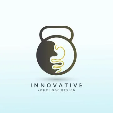 Gastroenterologist vector logo design idea. Stock Illustration