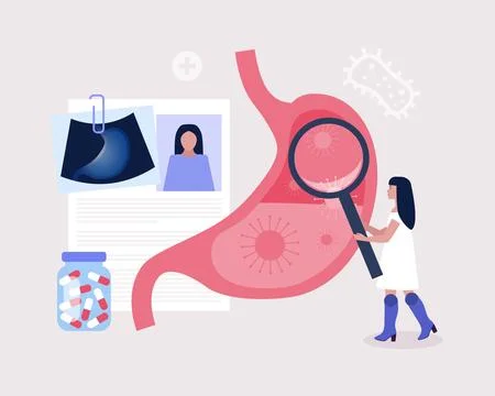 Gastroenterology concept Stock Illustration