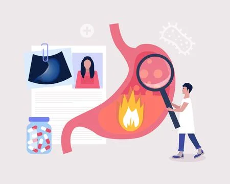 Gastroenterology concept Stock Illustration
