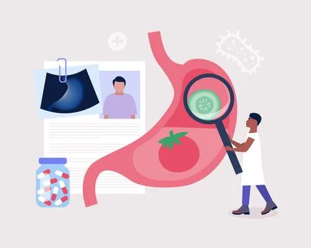 Gastroenterology concept Stock Illustration