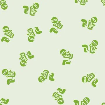 Gastrointestinal surgery glyph seamless pattern Illustrazione stock