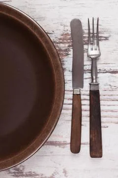 Gastronomy background with copy space. Stock Photos