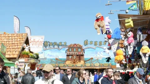 Gastronomy at the Bremen Easter Meadow, Brgerweide, Bremen, Germany, Europe Stock Footage 239629976
