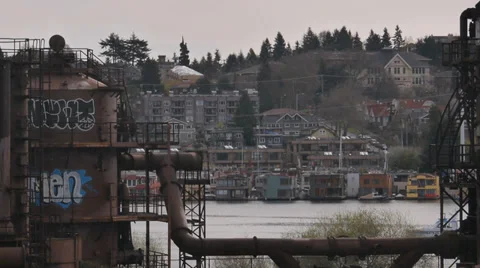 Gasworks CU Stock Footage 39132041