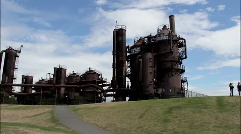 Gasworks Park Seattle Hyperlapse Stock Footage 51109658