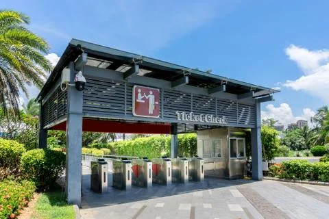 Gate access gates Stock Photos