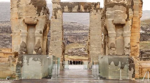 Gate of All Nations Persepolis Stock Footage 42369826