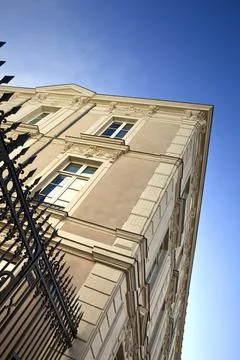 Gate and building Stock Photos