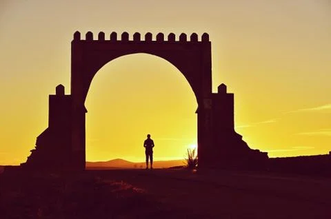 Gate in Antiatlas Stock Photos