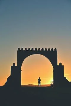 Gate in Antiatlas Stock Photos