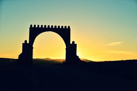 Gate in Antiatlas Stock Photos